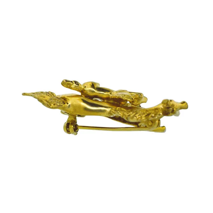 Mare & Foal Brooch