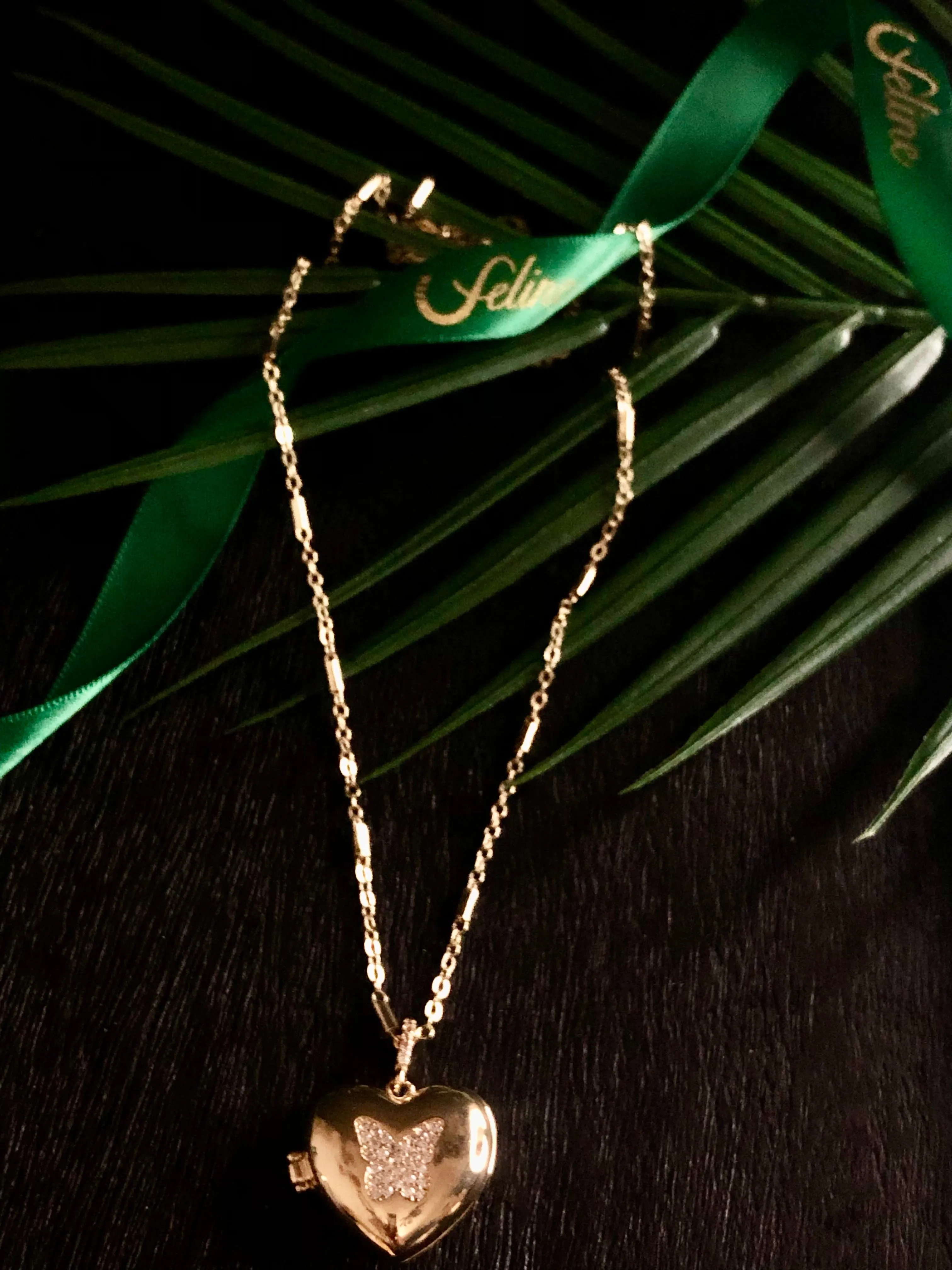 Monarch Locket Necklace