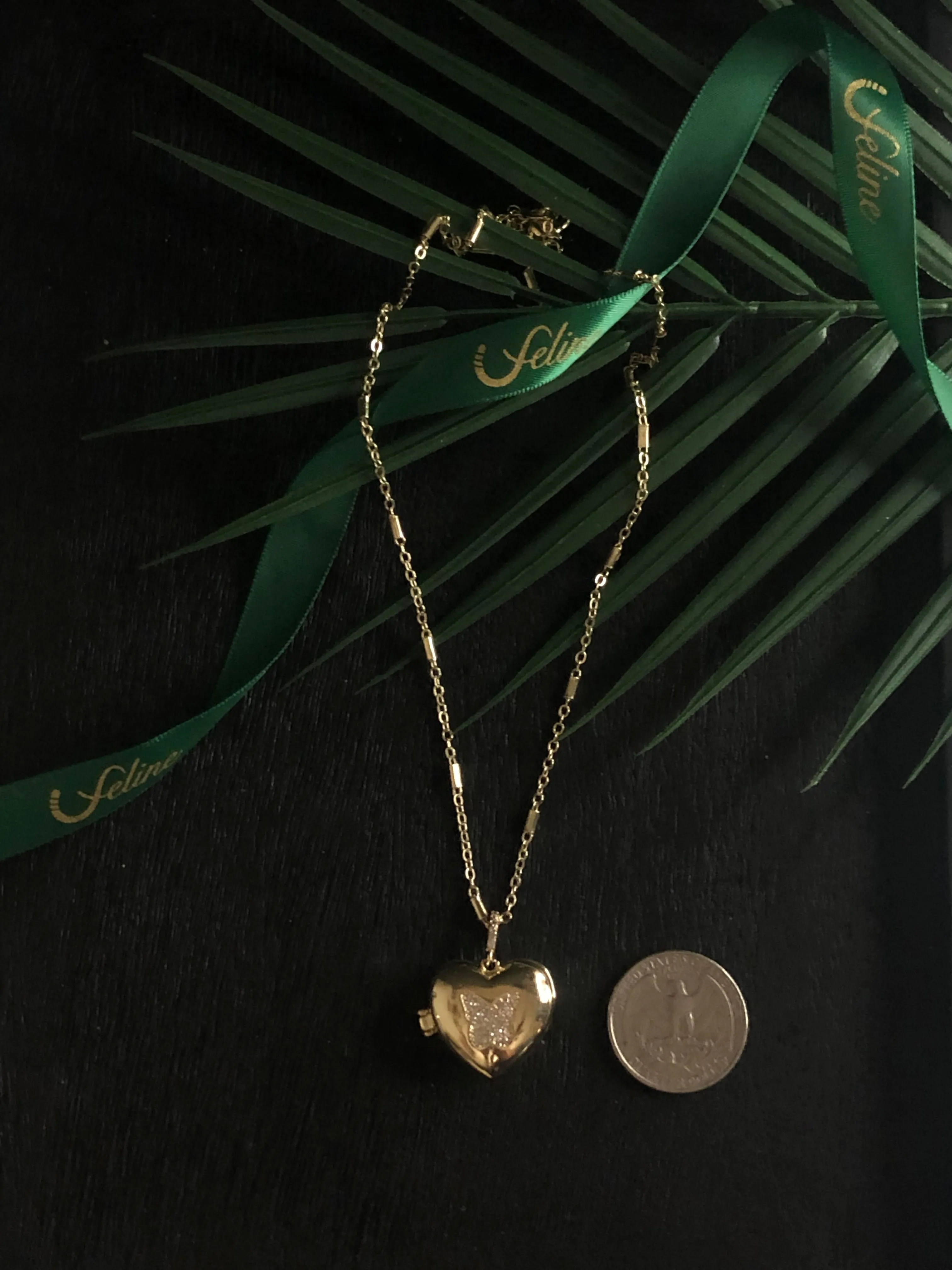Monarch Locket Necklace