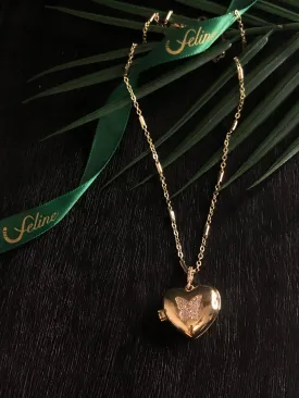 Monarch Locket Necklace