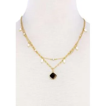 Moroccan Shaped Layered Necklace
