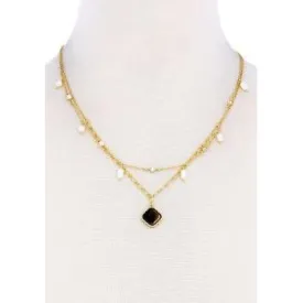 Moroccan Shaped Layered Necklace