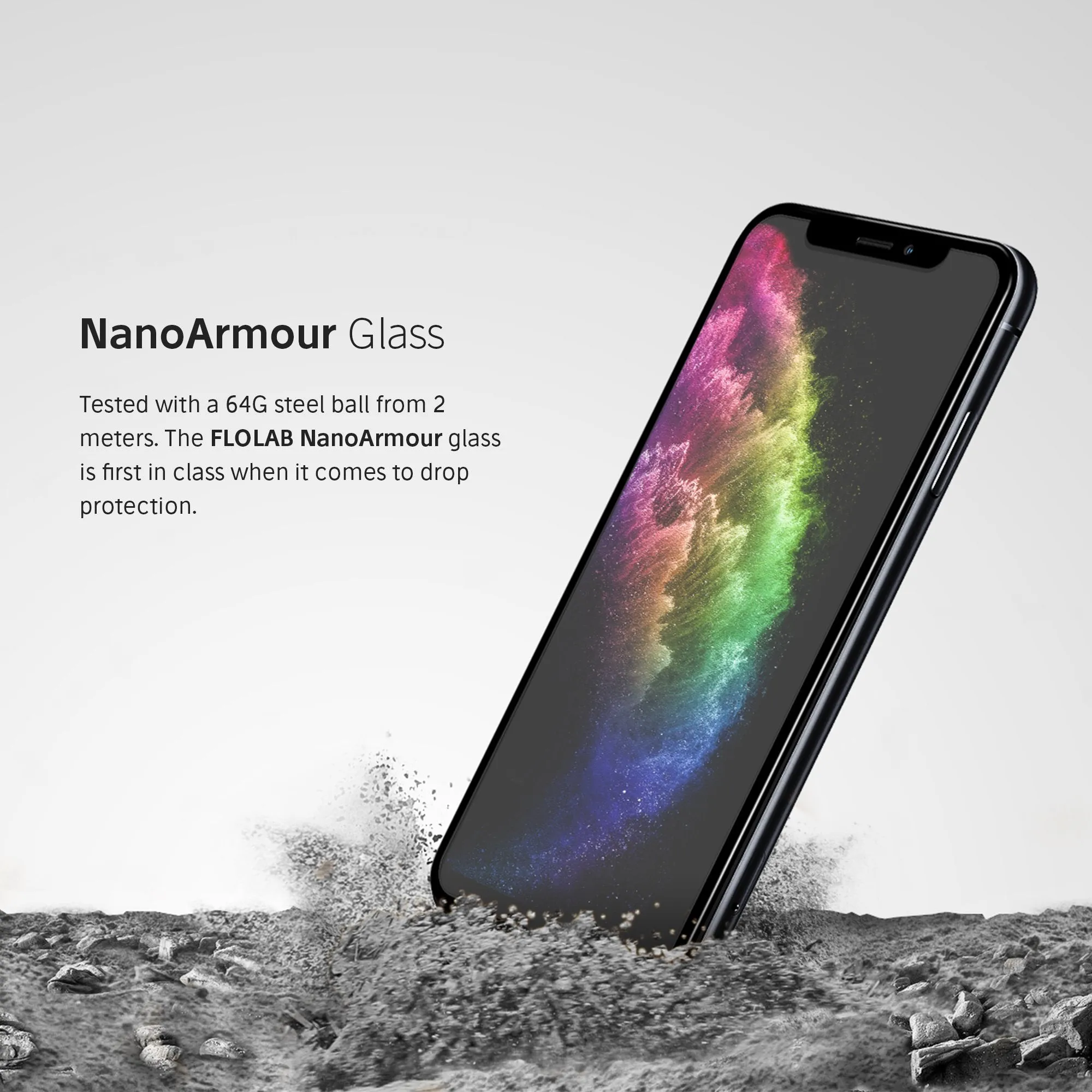 NanoArmour iPhone XS Max Anti-Glare Screen Protector Matte