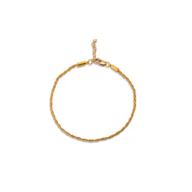 Narrow Twist Chain Bracelet