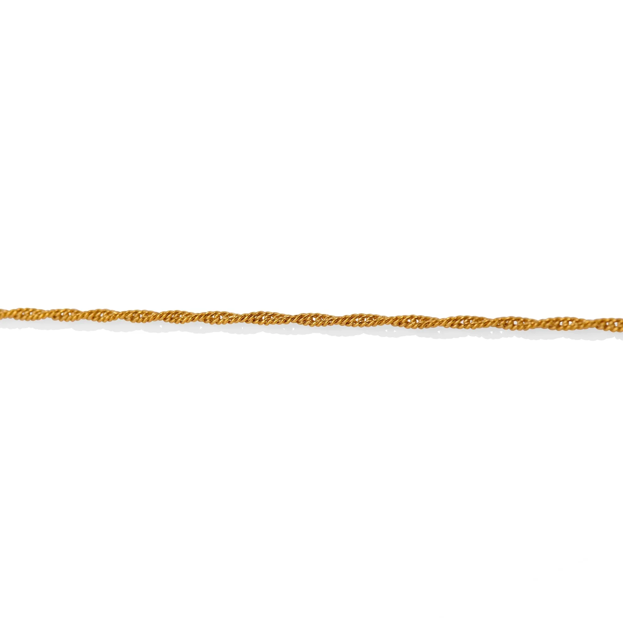 Narrow Twist Chain Bracelet