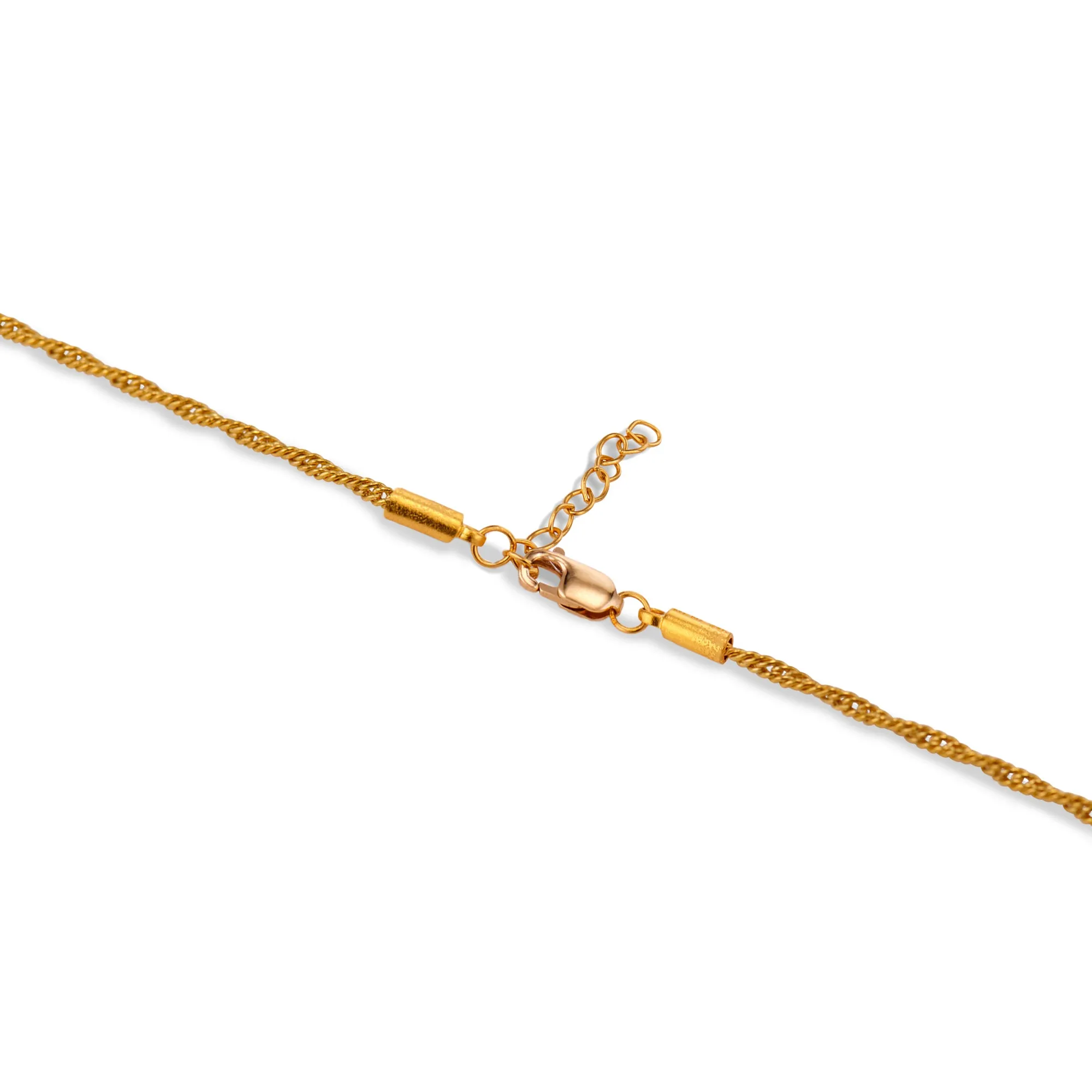 Narrow Twist Chain Bracelet