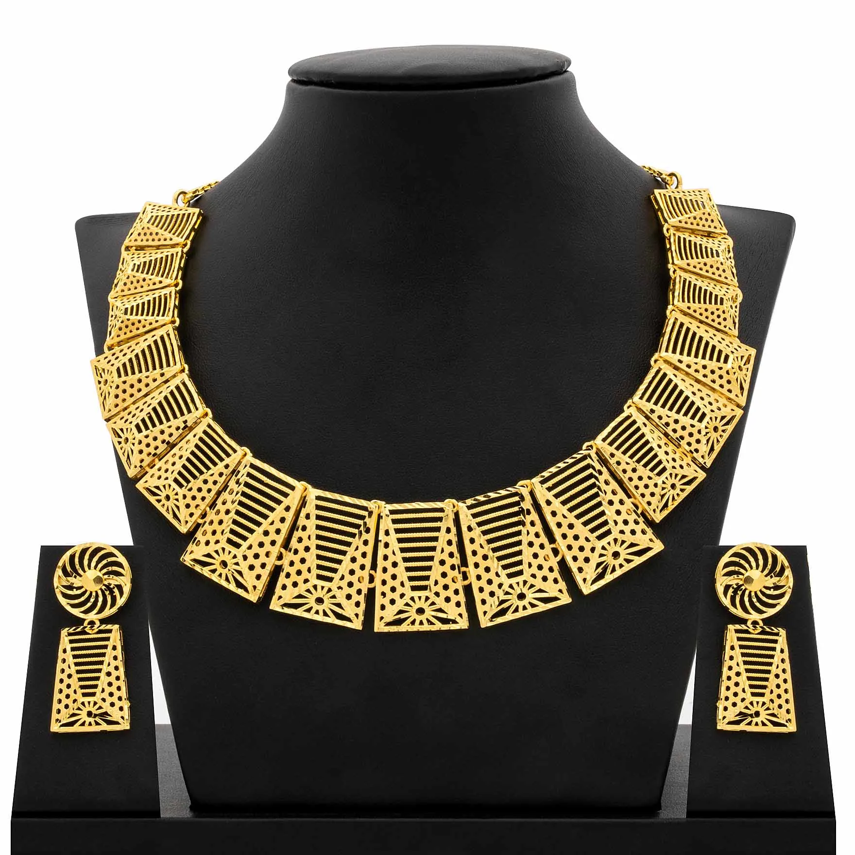 NECKLACE SET WITH RING AND STUD PGNS8-037, PGHST161-041, PGR7-081