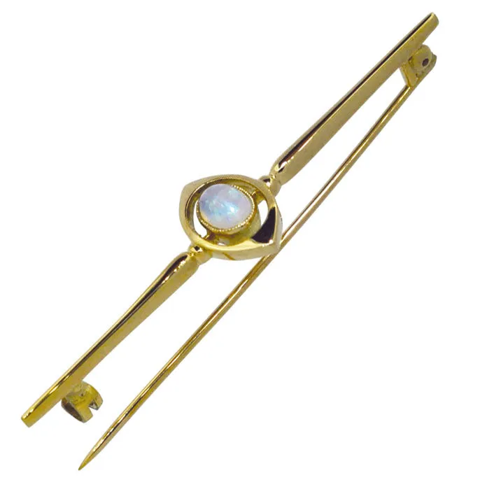 Opal Bar Brooch