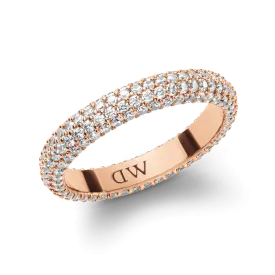 Pavé Crystal Ring Rose Gold