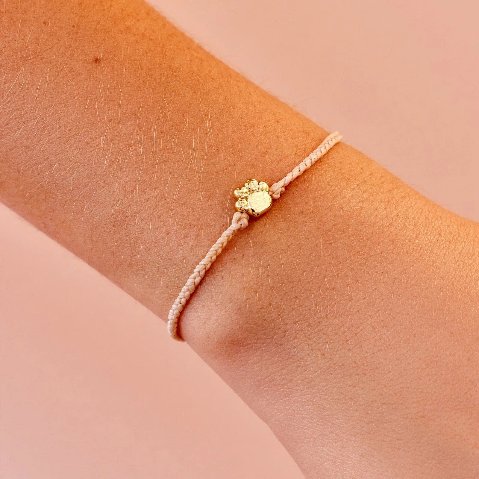 Paw Bead Charm Bracelet