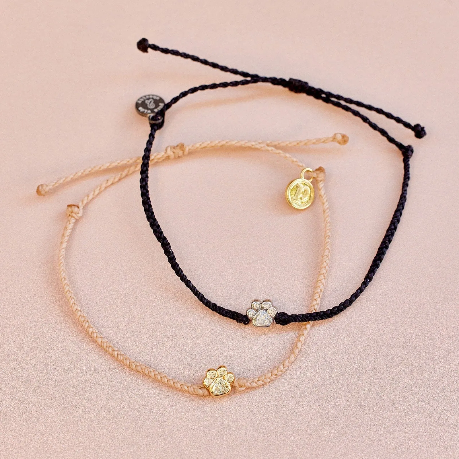 Paw Bead Charm Bracelet