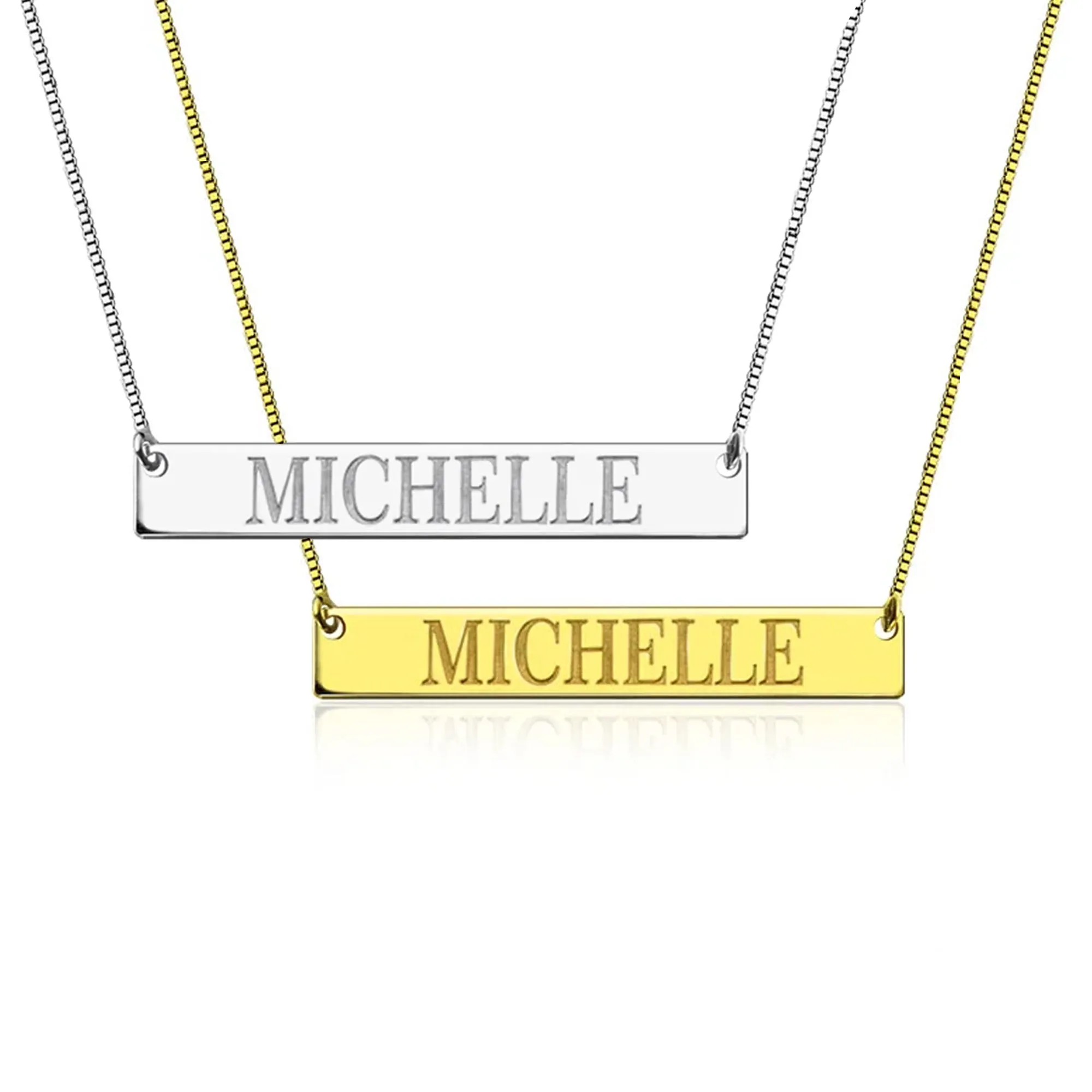 Personalized Bar Name Necklace