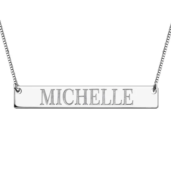 Personalized Bar Name Necklace