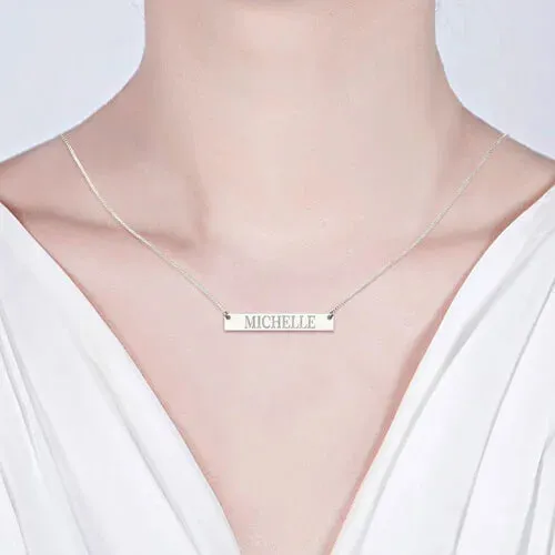 Personalized Bar Name Necklace