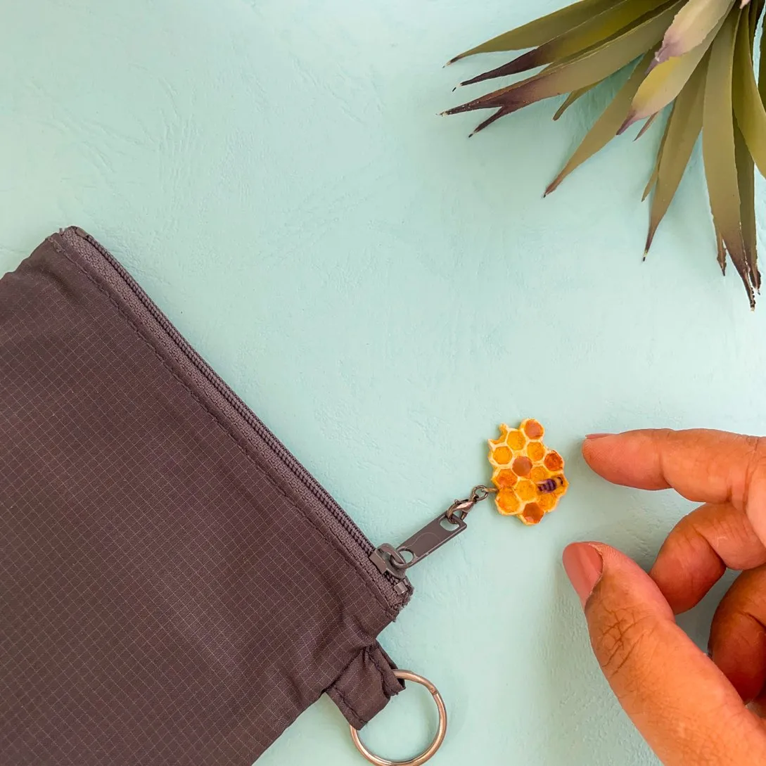 Phone, Book, Honeycomb Miniature Zipper, Pendant, Bracelet & Planner Charms