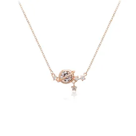 Planet Cubic Zirconia Necklace