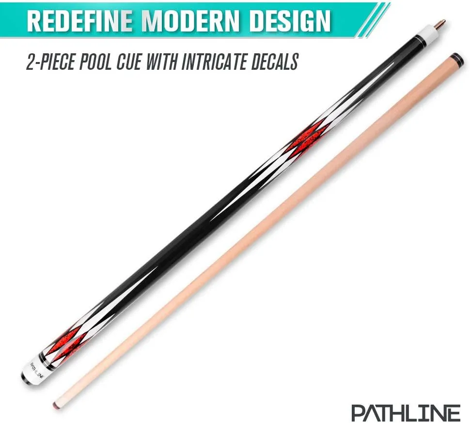 Pool Cue Stick - 58 inch Canadian Maple Billiard Pool Stick