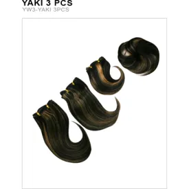 Presidential Hair ' Unique's Human Hair Yaki 3 Piece