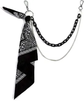 Punk Hip Hop Pants Jeans Chain Mens Chain For Pants -Waist Chains Bandana Acrylic chain Layered Rock Chains Accessories