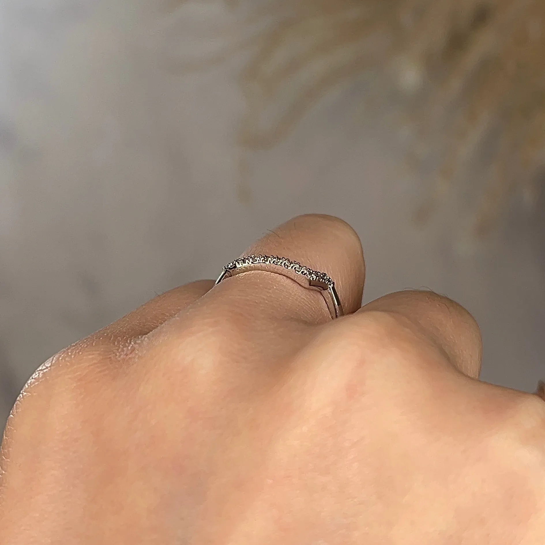 "Alexi" Micro Set 0.20ct Diamond Square Shaped Eternity Ring ET22