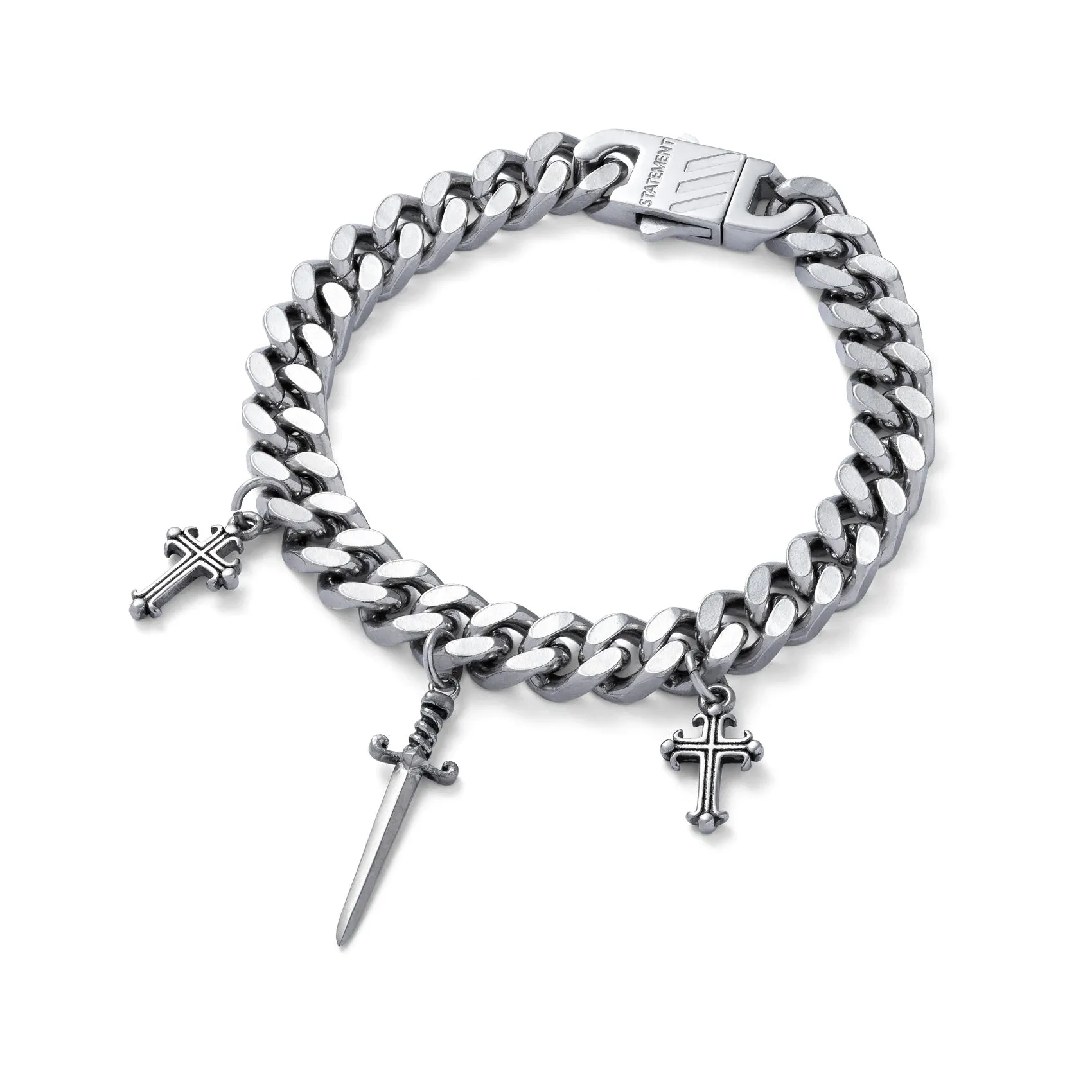 Stylish Crusader 9mm Cuban Link Bracelet for Men - Premium Quality Stainless Steel