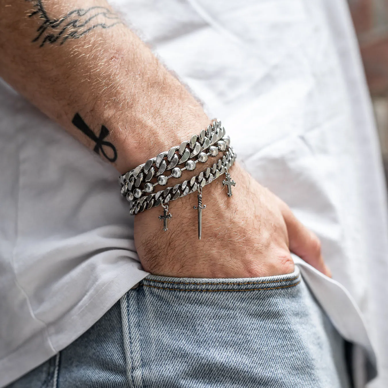 Stylish Crusader 9mm Cuban Link Bracelet for Men - Premium Quality Stainless Steel