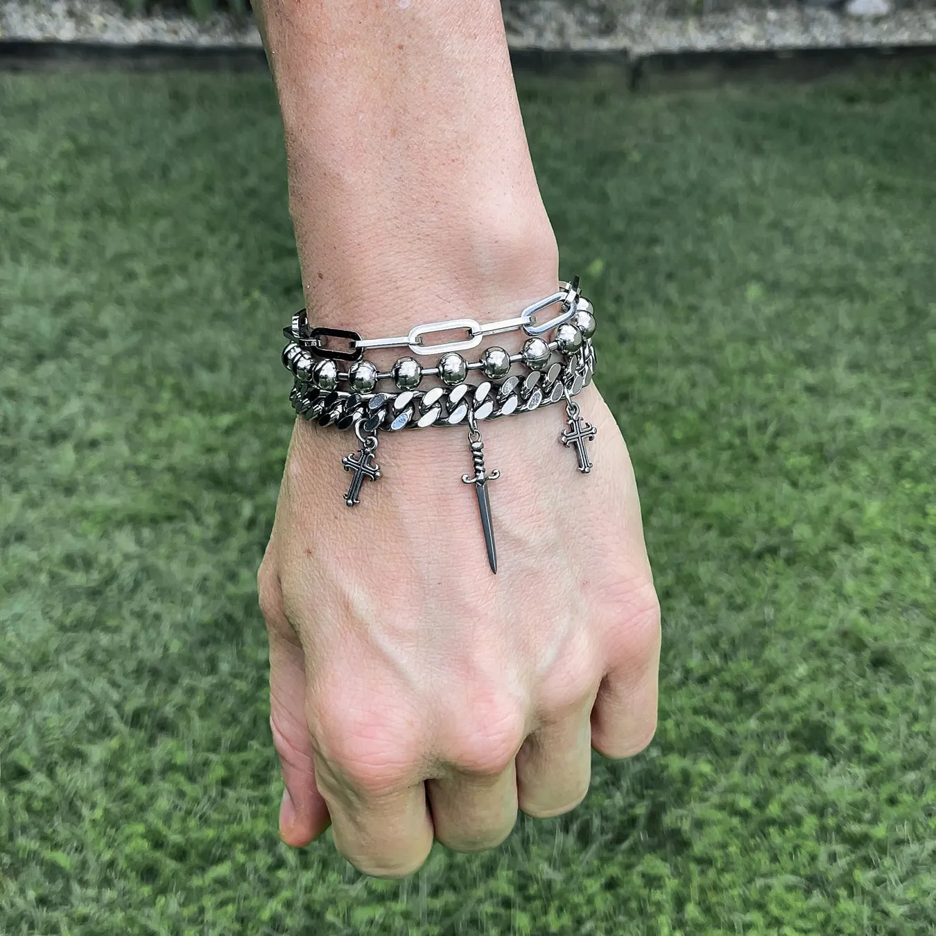 Stylish Crusader 9mm Cuban Link Bracelet for Men - Premium Quality Stainless Steel
