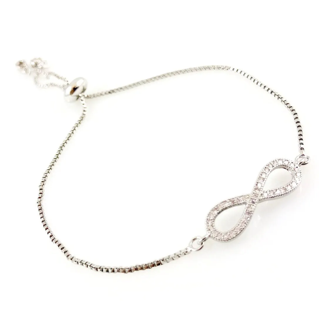 "For Infinity" Bracelet (Silver Tone)
