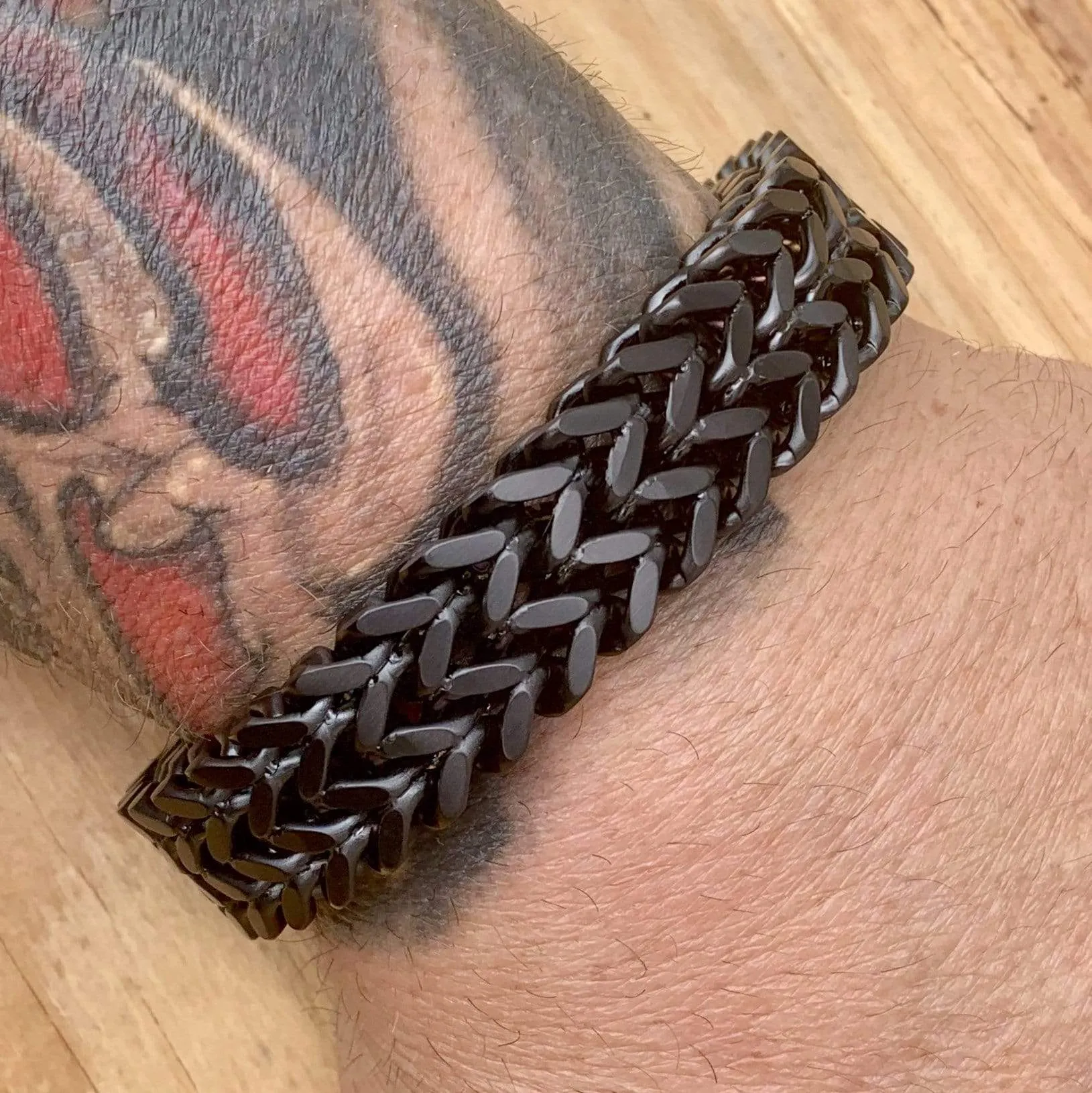 "Viking King" Bracelet - Classic - Matte Black - 3/4 inch wide - B02