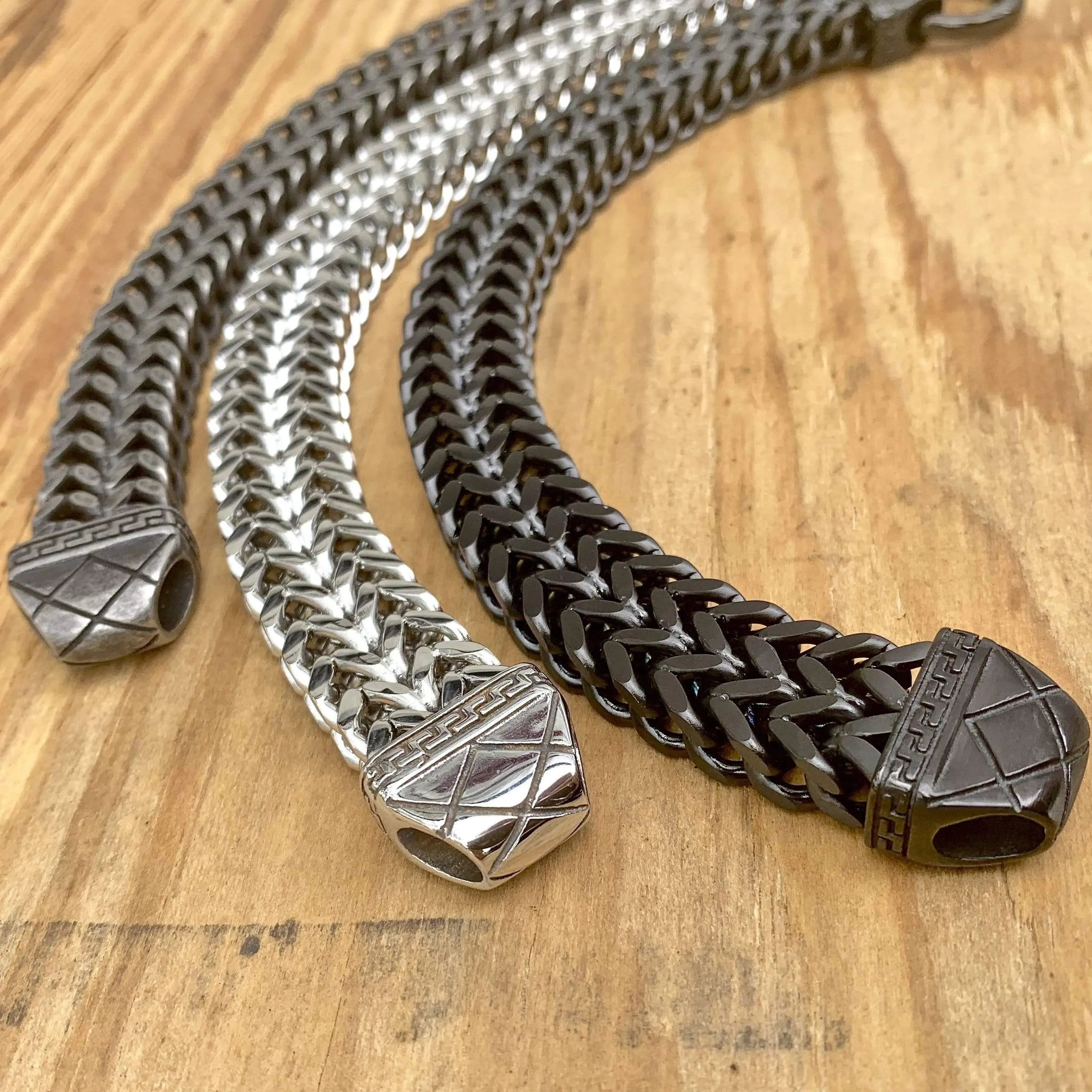 "Viking King" Bracelet - Classic - Matte Black - 3/4 inch wide - B02