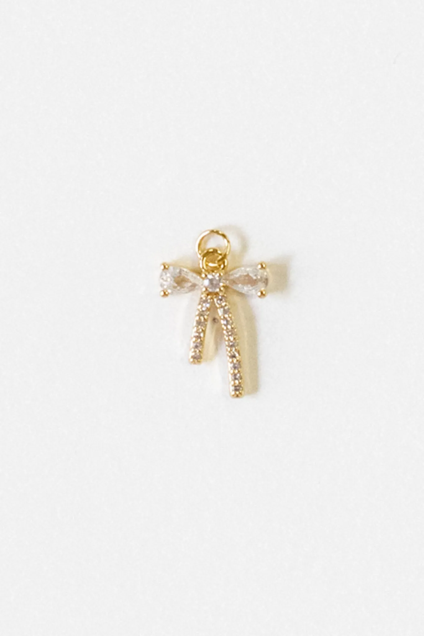 Rhinestone Bow Charm
