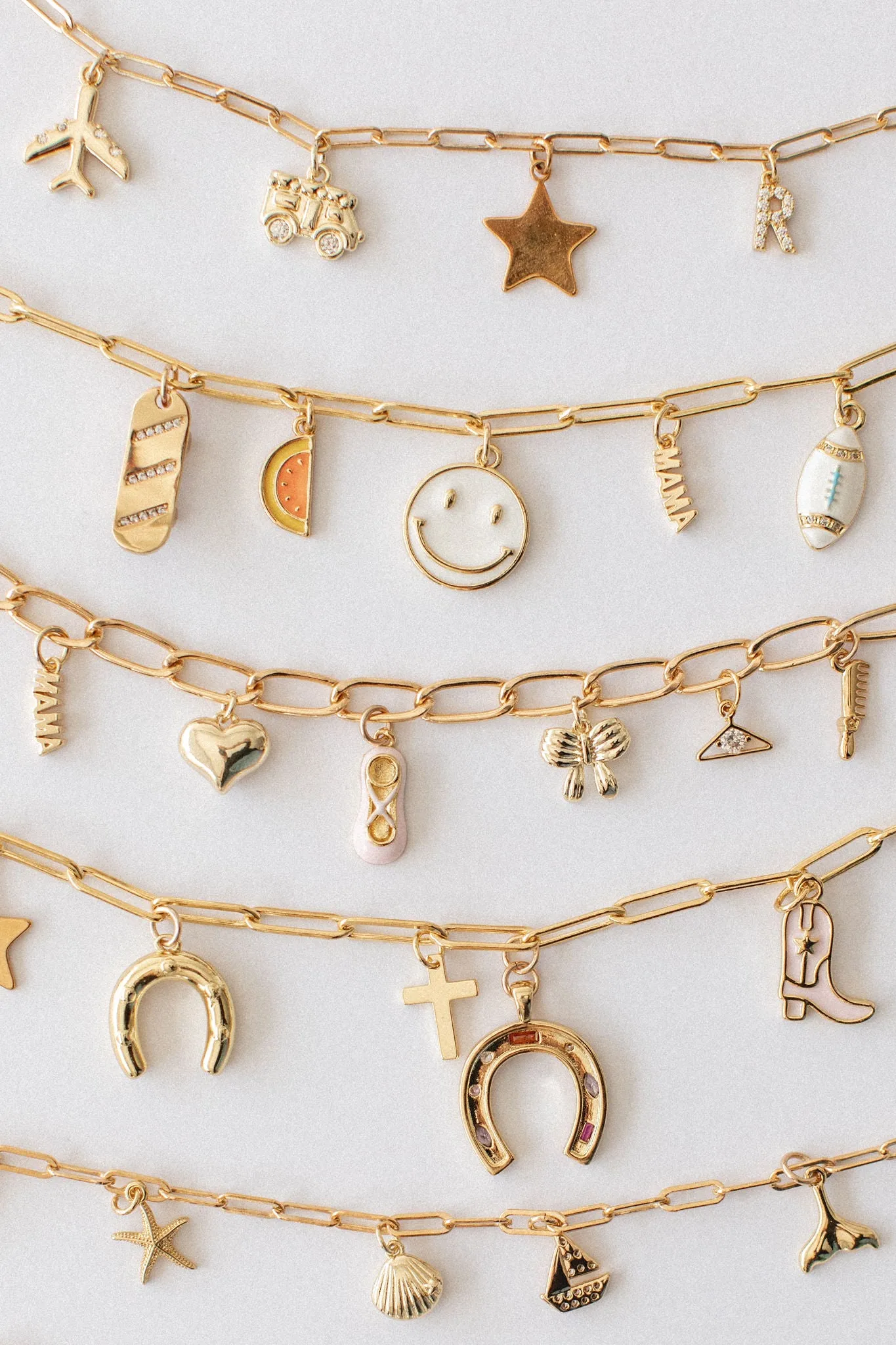 Rhinestone Bow Charm