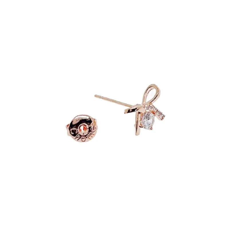 Ribbon Cubic Zirconia Earrings