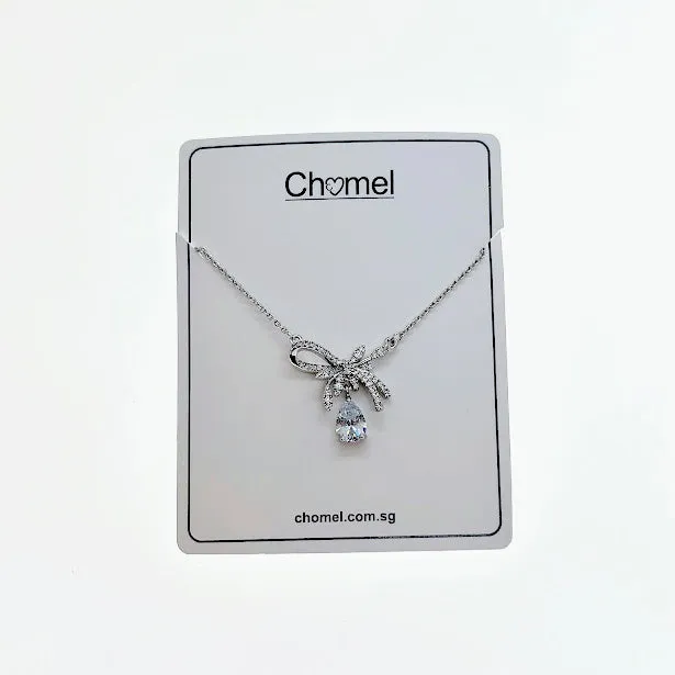 Ribbon Cubic Zirconia Necklace