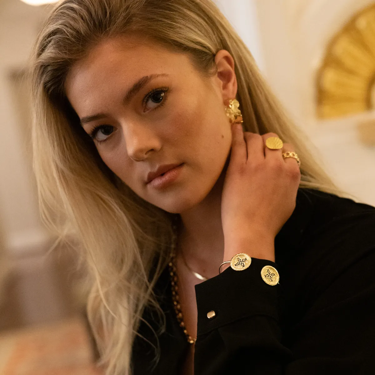 Rosette Medallion Bracelet