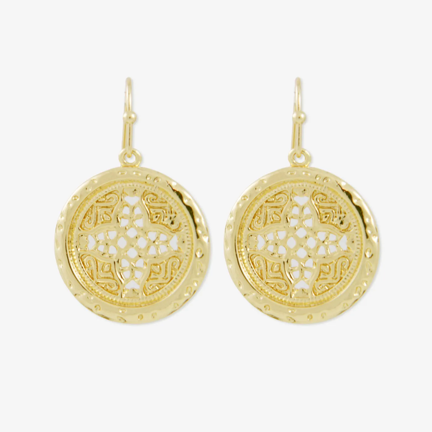 Rosette Medallion Earrings