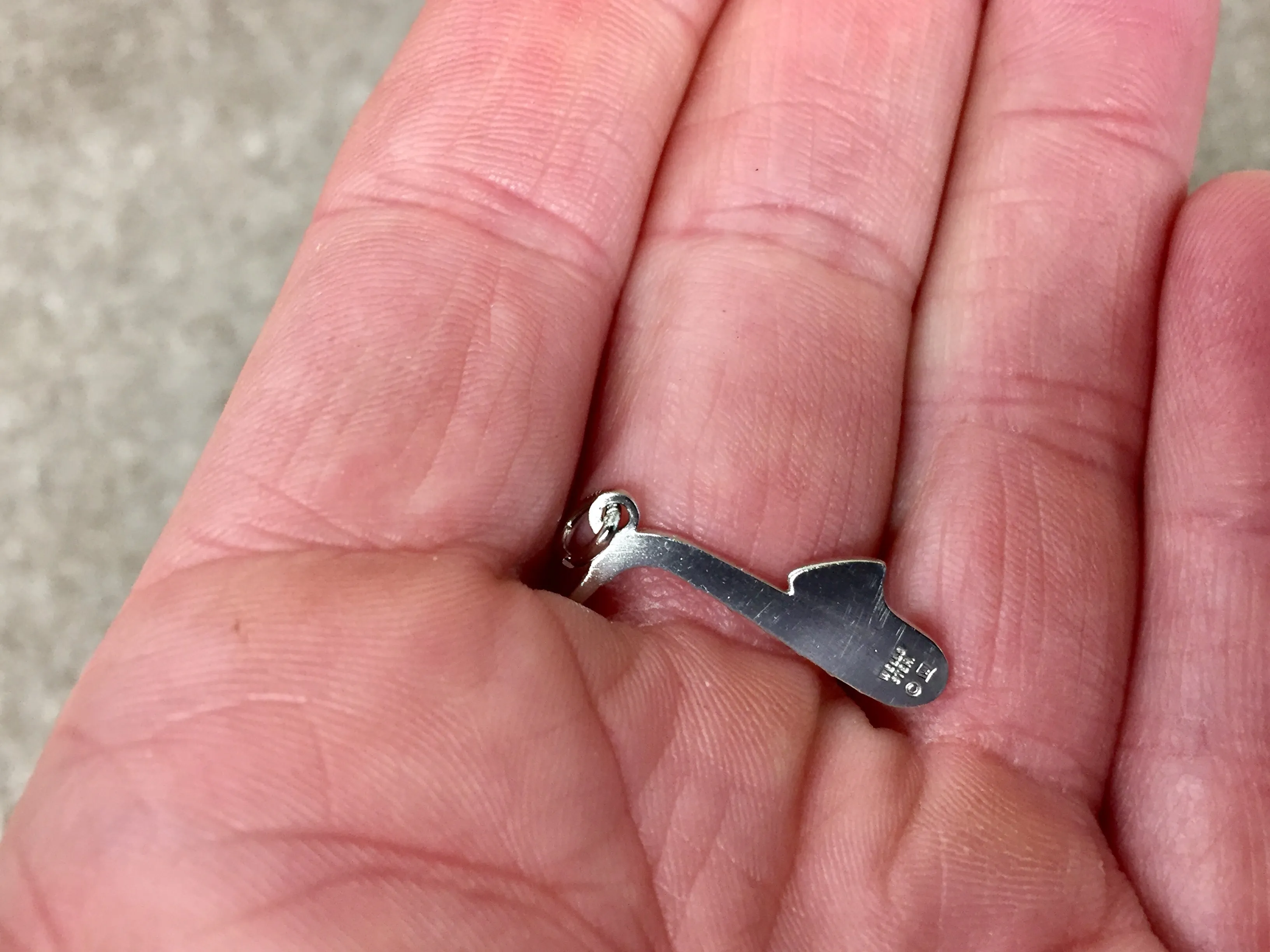 Saxophone Silver Charm