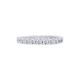 Shared-prong 1.25 Carat Diamond Eternity Wedding Band
