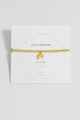 Sienna Beaded Croissant Charm Bracelet