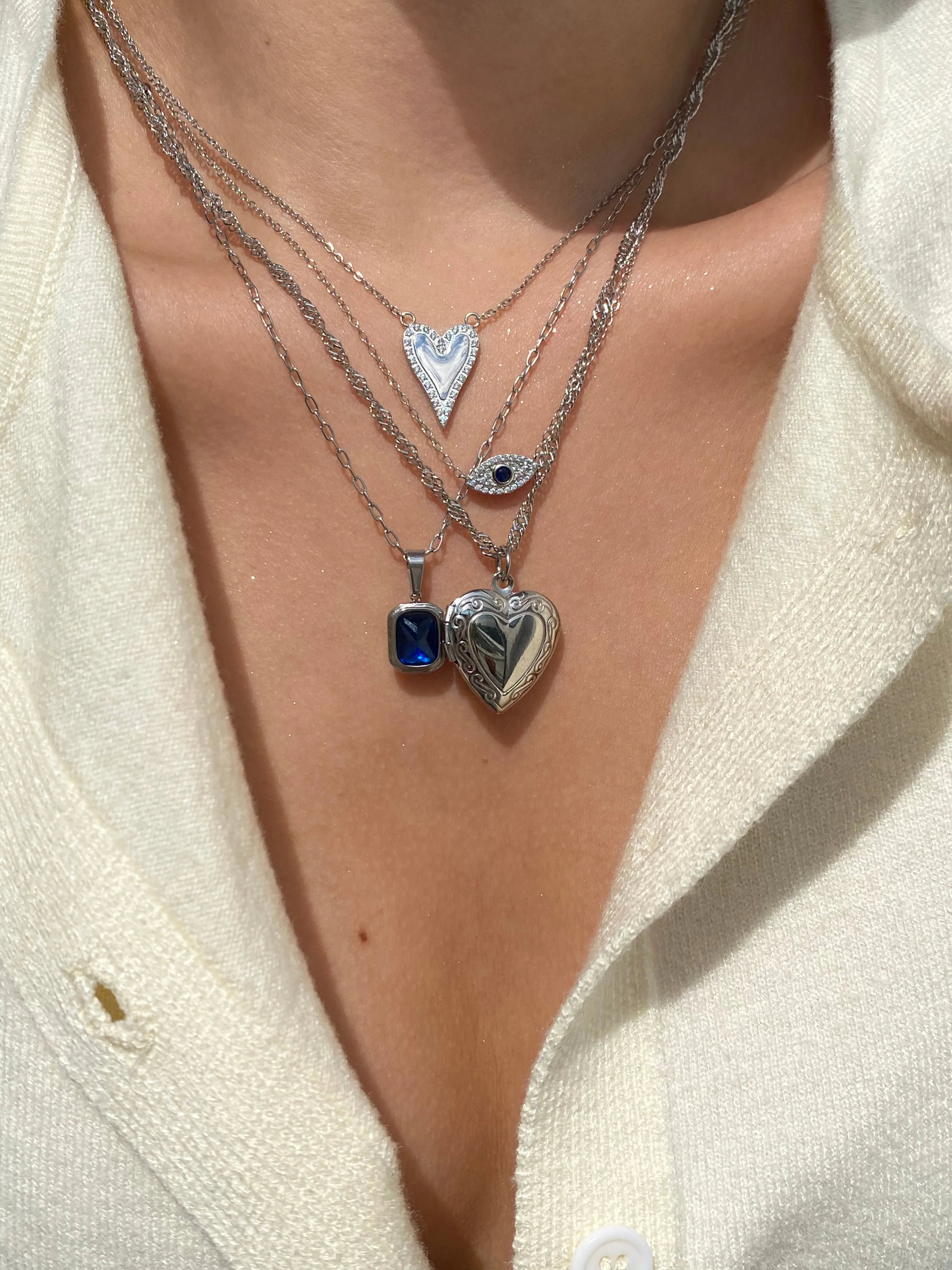 Silver Aisha 925 Necklace