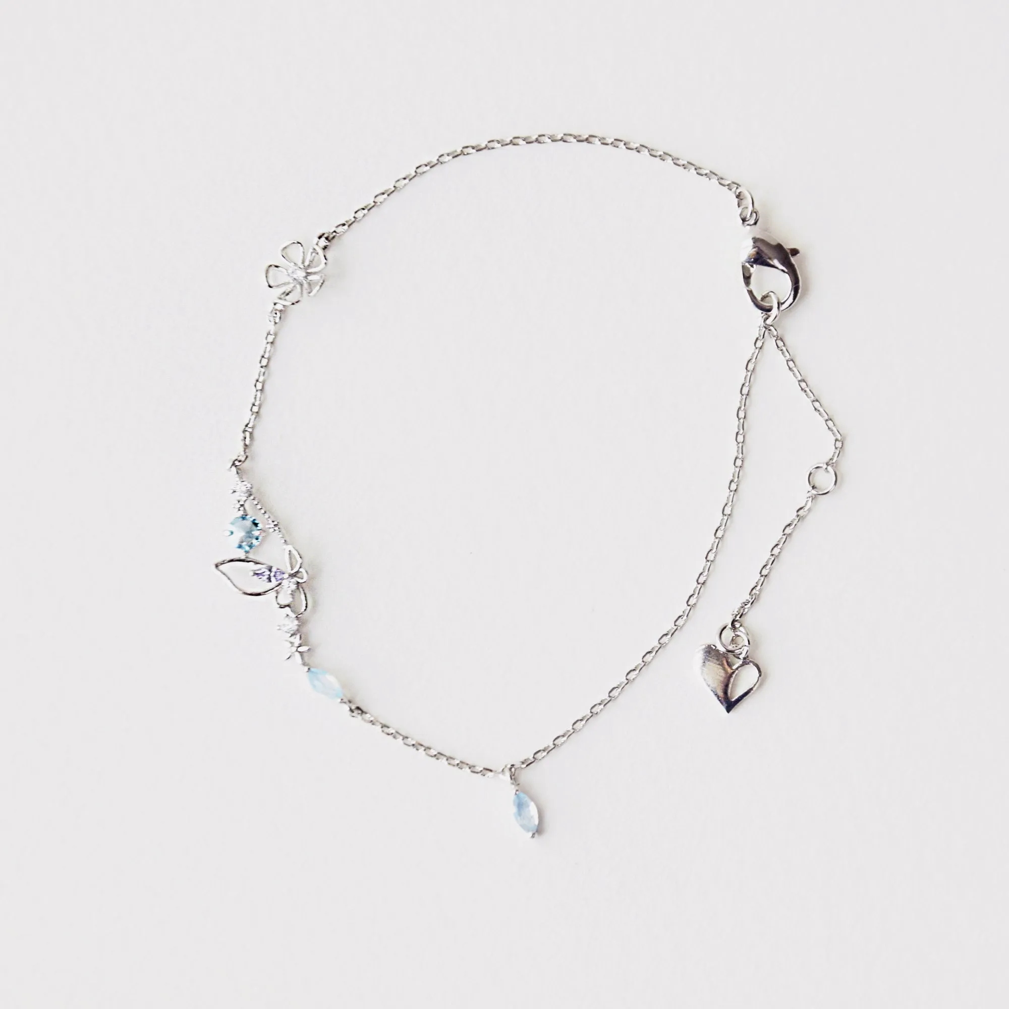 Silver Astilbe Bracelet