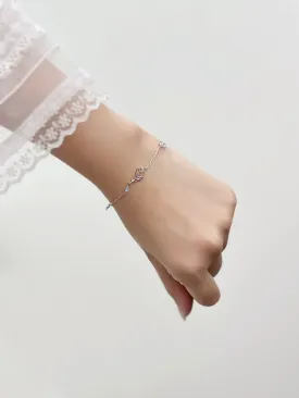 Silver Astilbe Bracelet