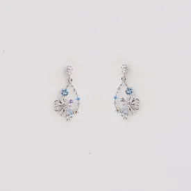 Silver Cosmic Dahlia Earrings