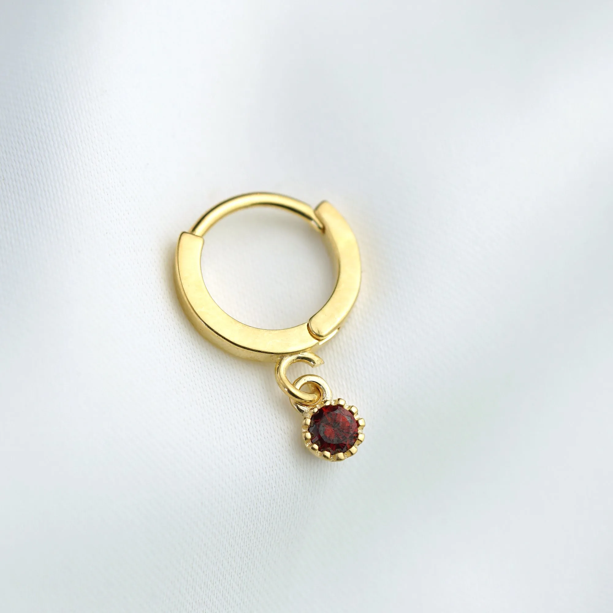 Small Birthstone Earring