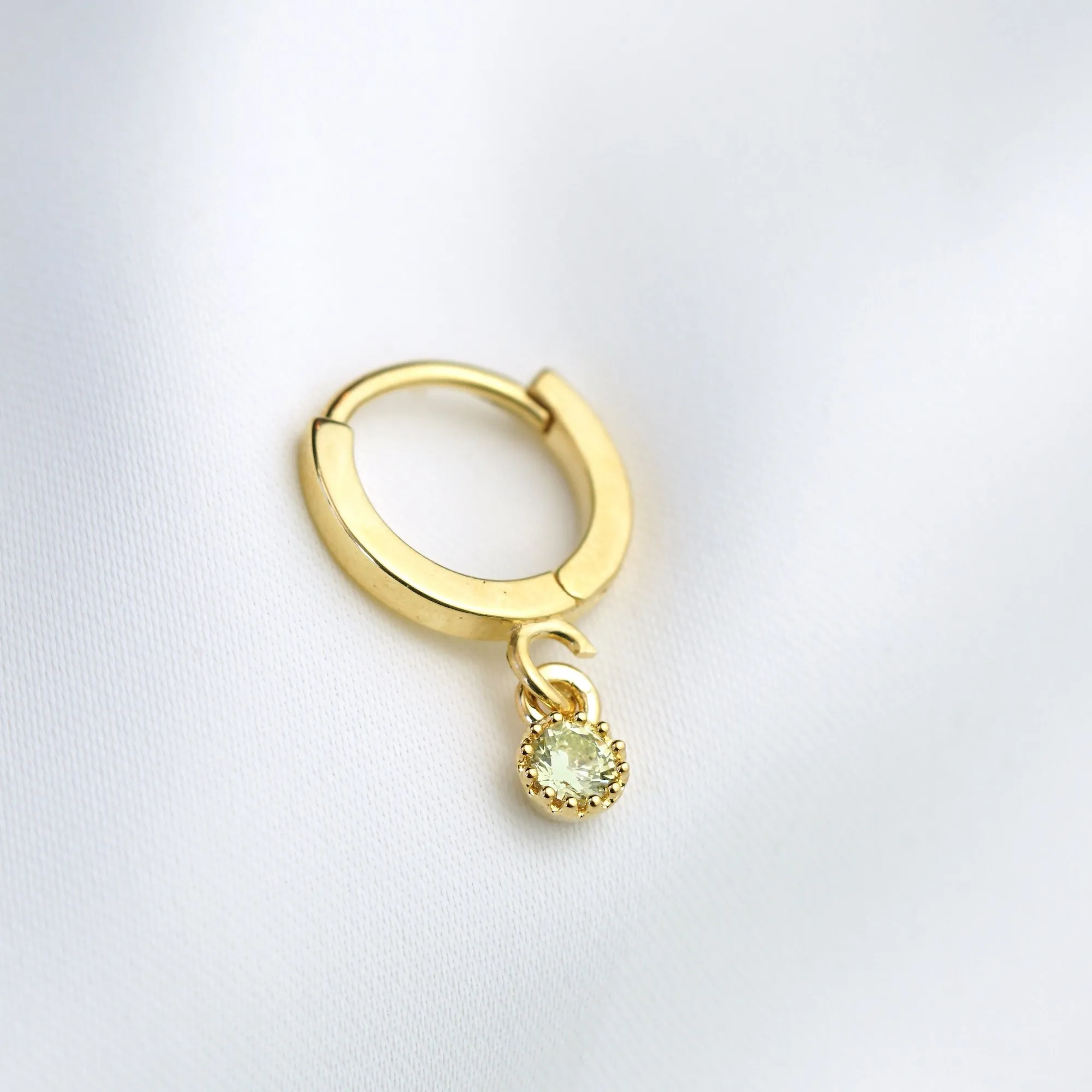 Small Birthstone Earring