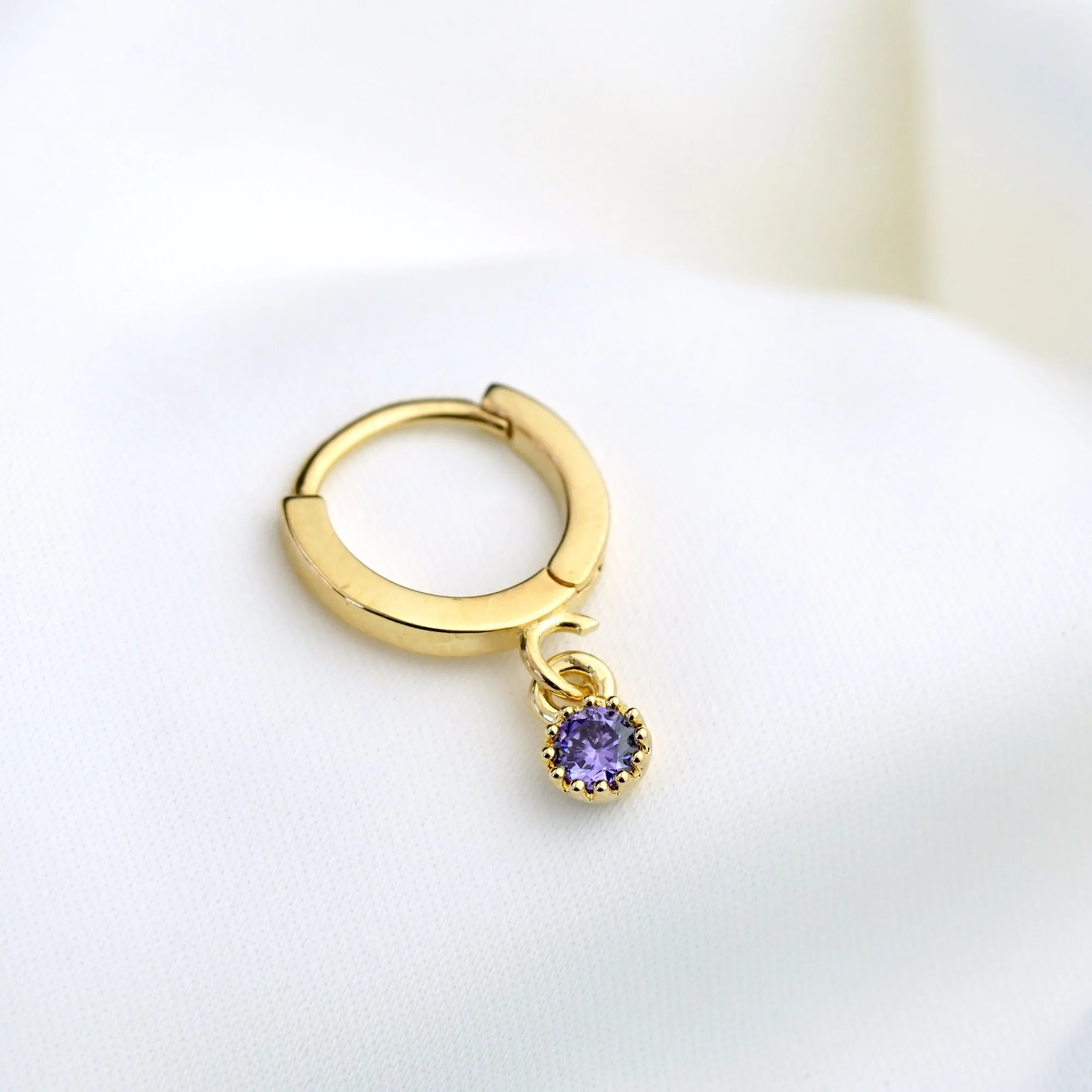 Small Birthstone Earring