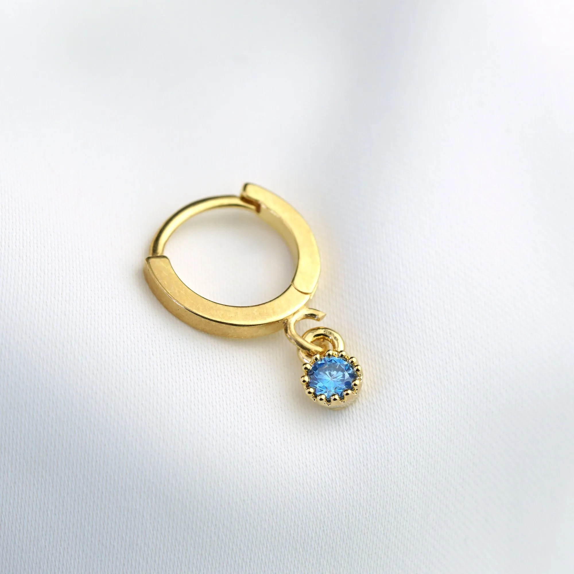 Small Birthstone Earring