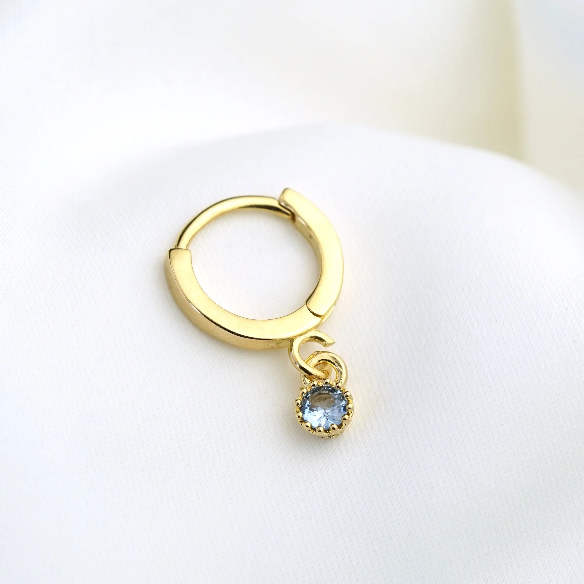 Small Birthstone Earring