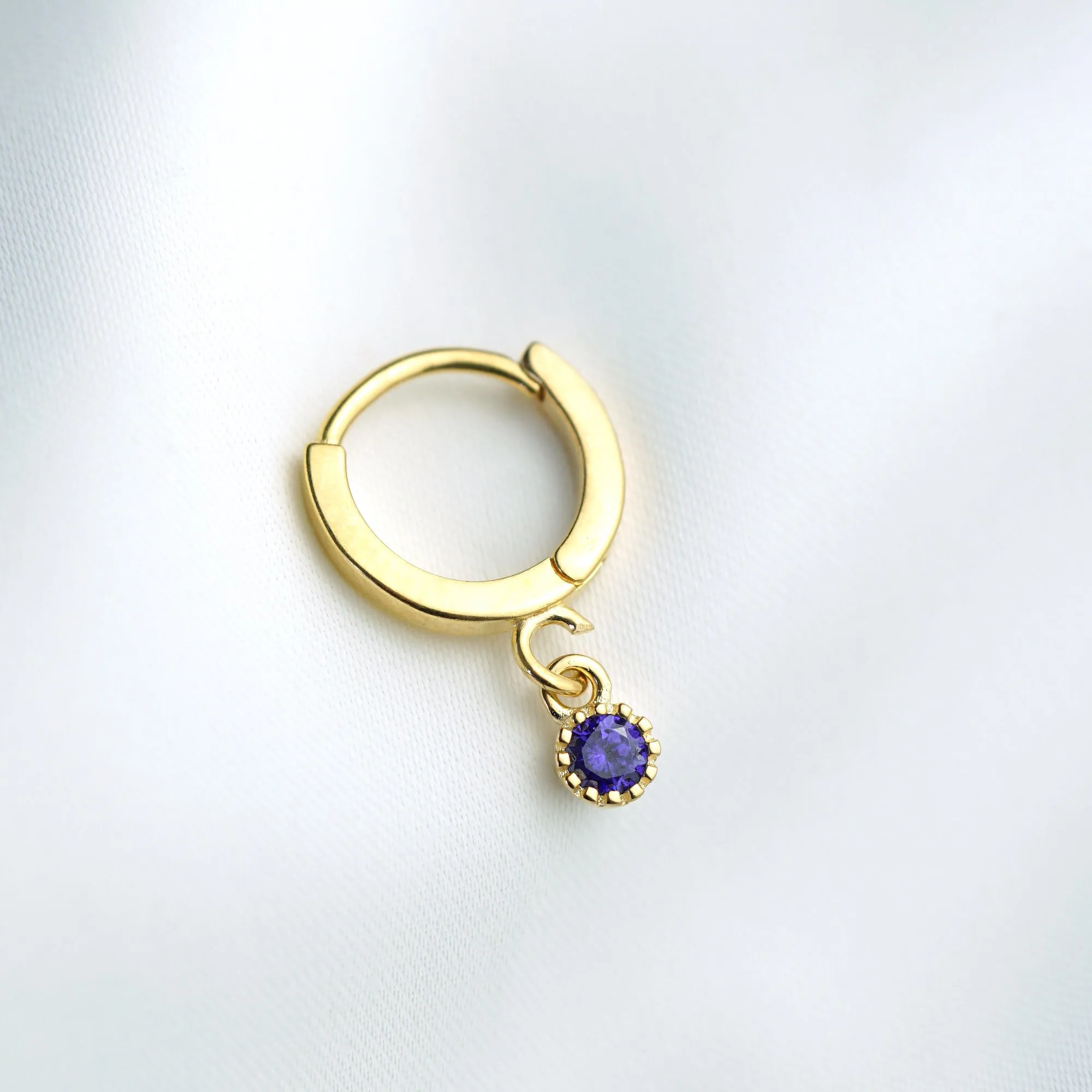 Small Birthstone Earring