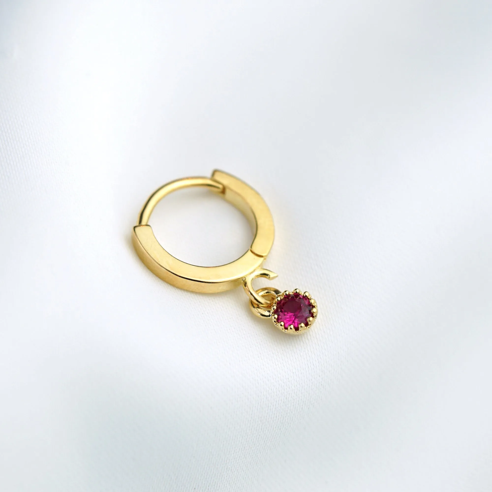Small Birthstone Earring